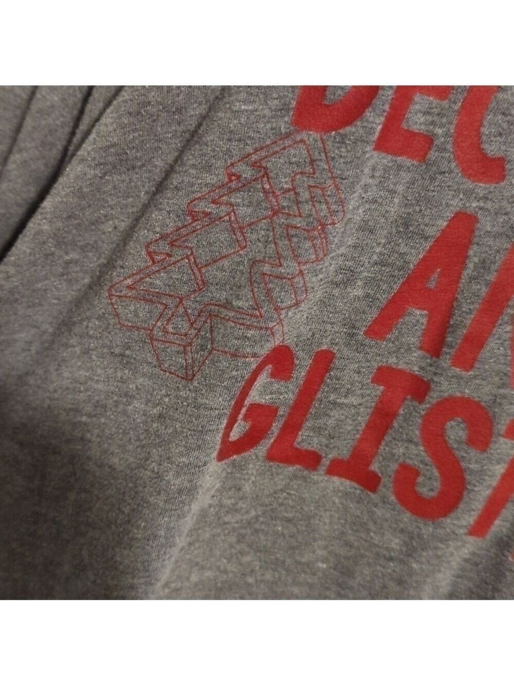 Bella Canvas Women's T Shirt 2XL Heather Gray Christmas Cookie Baking - Picture 7 of 10